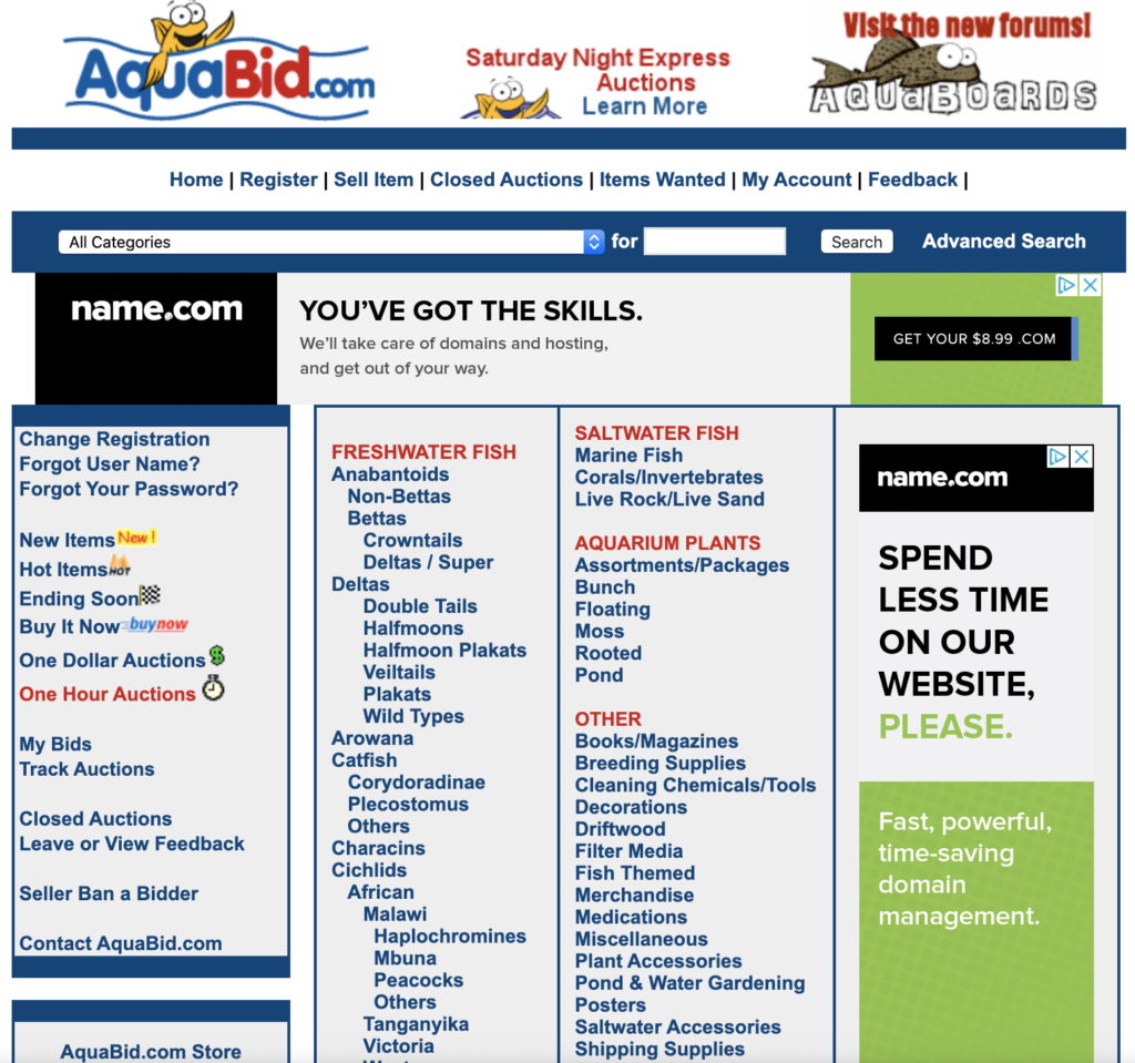 online fish stores